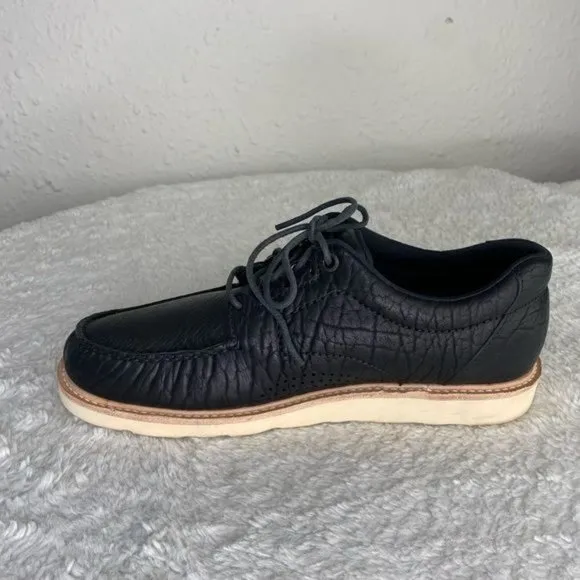 SAS San Antonio Shoemaker walkaround Lace shoe leather Made USA Black size 9.5W