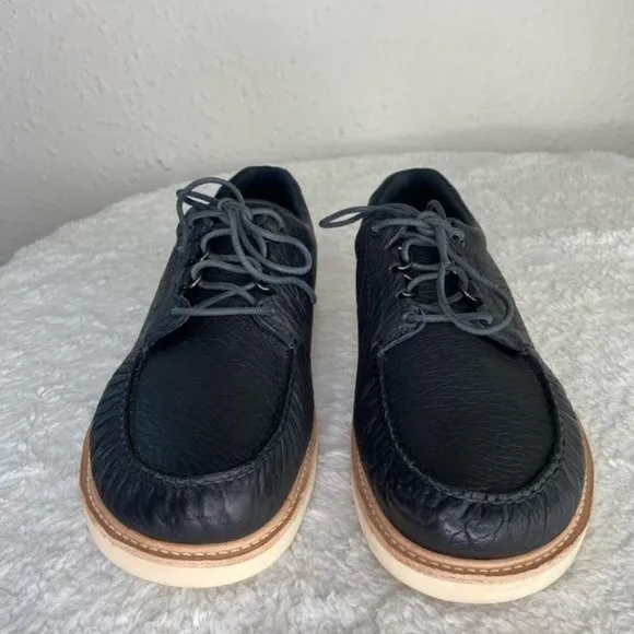 SAS San Antonio Shoemaker walkaround Lace shoe leather Made USA Black size 9.5W