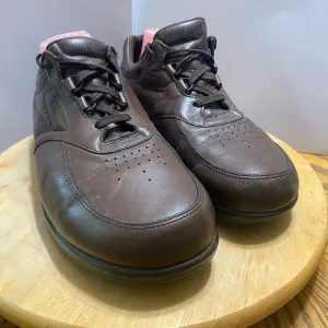 SAS Time Out Brown Leather Tripad Comfort Diabetic Walking Oxfords Men's Sz 10