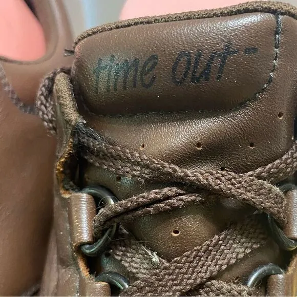 SAS Time Out Brown Leather Tripad Comfort Diabetic Walking Oxfords Men's Sz 10