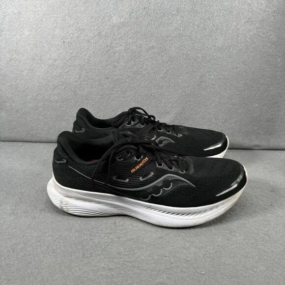 Saucony Guide 16 Running Shoes Mens Size 10 Black Sneakers Cushioned s20810-05