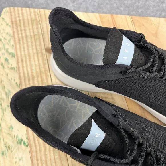 Saysh One Shoes Womens Sz 9.5 Black White Gum Lightweight Allyson Felix Sneakers