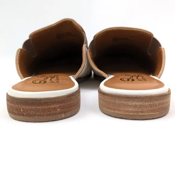 Sbicca Frankie Calf Hair Leather Mules Slides Western Cowgirl Ranch size 11 NWOT