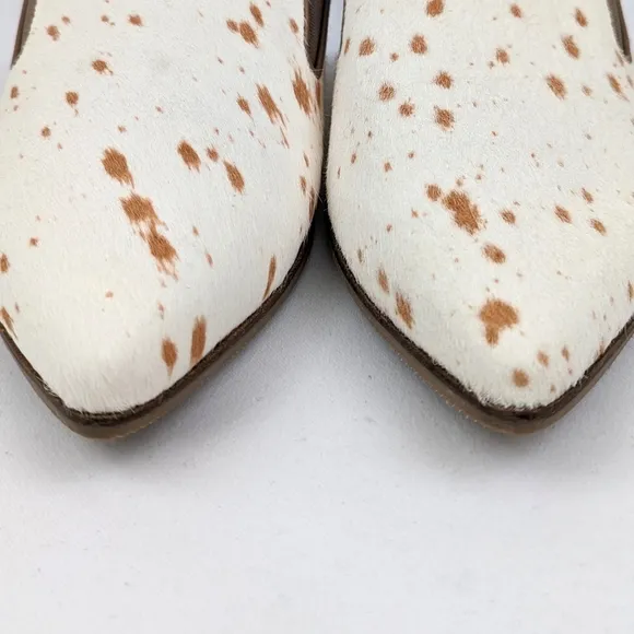 Sbicca Frankie Calf Hair Leather Mules Slides Western Cowgirl Ranch size 11 NWOT