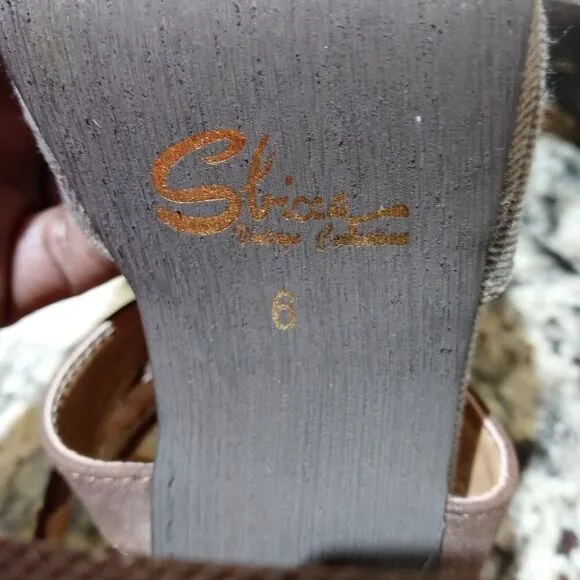 Sbicca Gear Brown Platform Heels