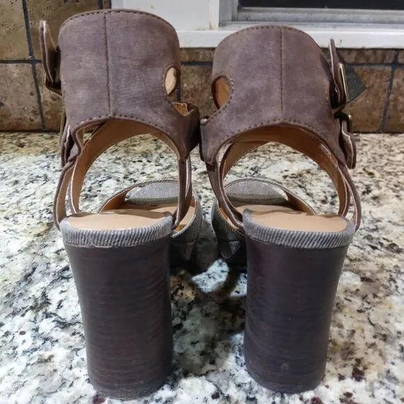 Sbicca Gear Brown Platform Heels