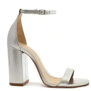 Schutz Cadey Lee Metallic Heels Size 10 New