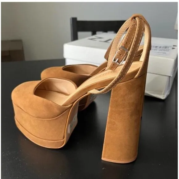 Schutz Luan Pump Platform Heels Bear Brown