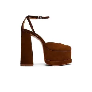 Schutz Luan Pump Platform Heels Bear Brown