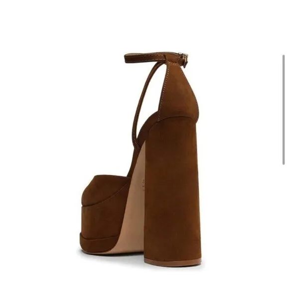 Schutz Luan Pump Platform Heels Bear Brown