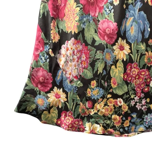 Selkie The Puck Poet Slip Dress Floral Midi | EXTRA SMALL