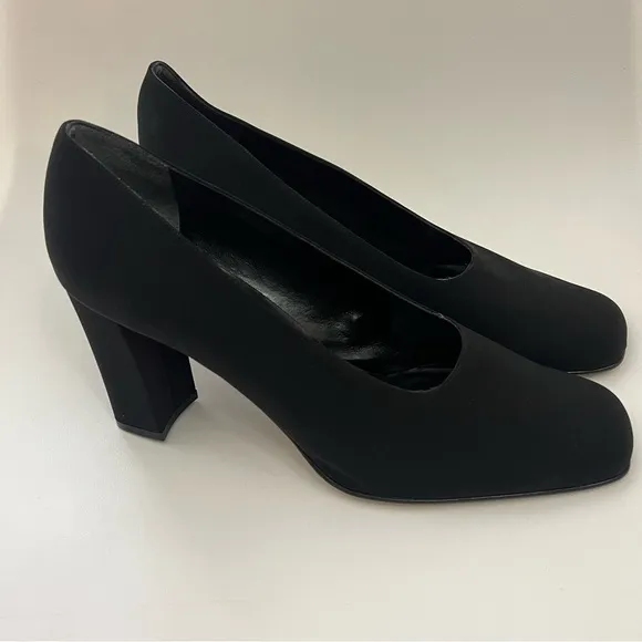 Sesto Meucci Black Square Toe Heel size 12
