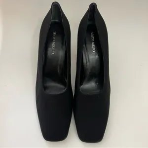 Sesto Meucci Black Square Toe Heel size 12
