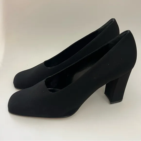 Sesto Meucci Black Square Toe Heel size 12