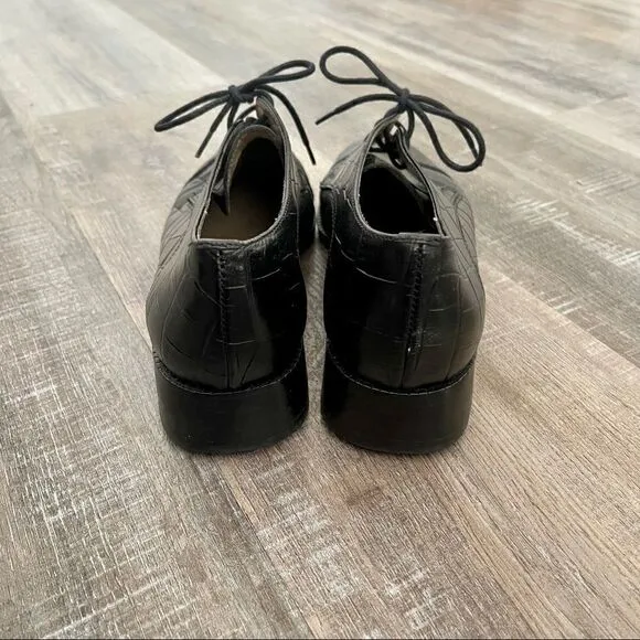 SESTO MEUCCI black alligator oxfords