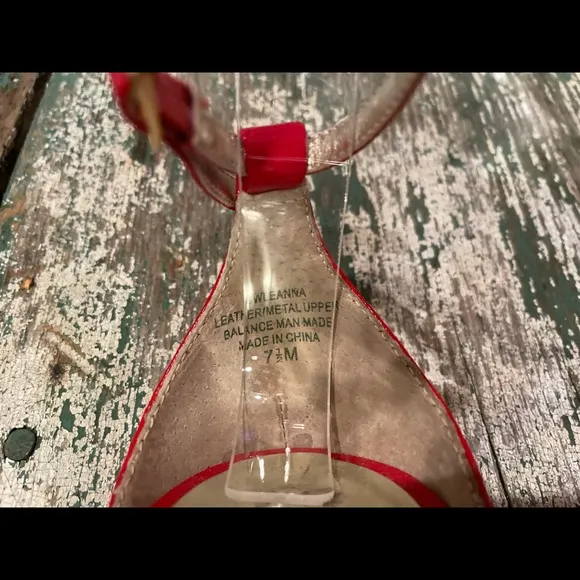 SEXY Guess Red T-Strap Stilettos