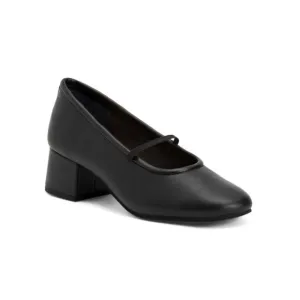 SEYCHELLES Black Leather Leather Dusk To Dawn Low Heels