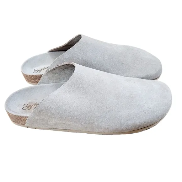 SEYCHELLES Feels Like Home Taupe Suede Mules Clogs Clog 8.5