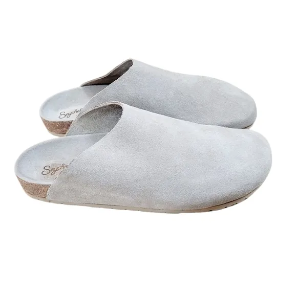 SEYCHELLES Feels Like Home Taupe Suede Mules Clogs Clog 8.5