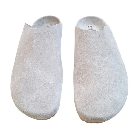 SEYCHELLES Feels Like Home Taupe Suede Mules Clogs Clog 8.5