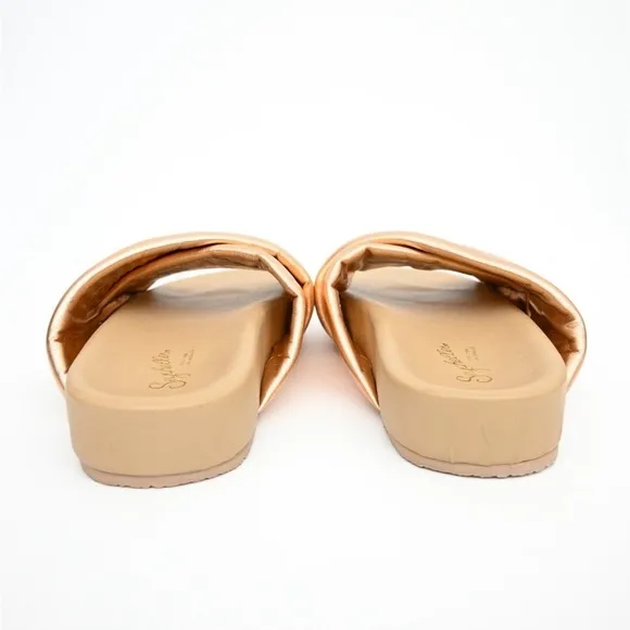 Seychelles “Heartfelt” Rose Gold Slides New Without Box