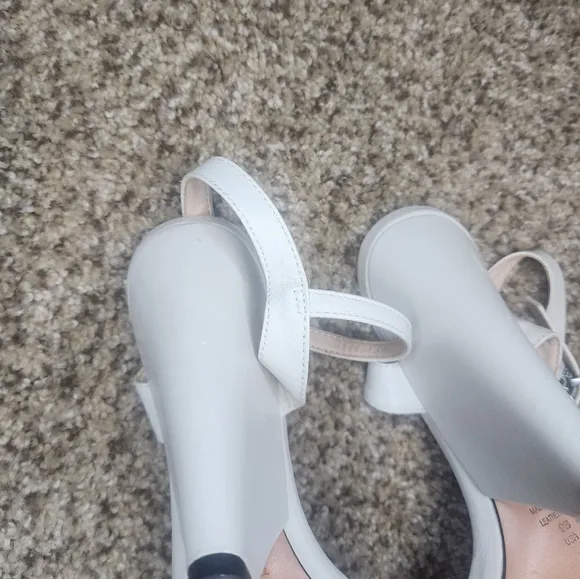 Shutz off white heels size 9