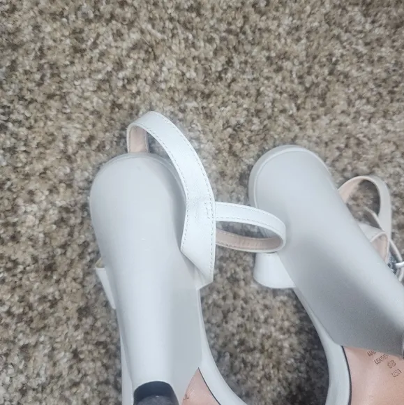 Shutz off white heels size 9