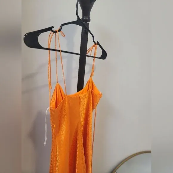Significant Other Orange Slip Sleeveless Mini Dress Size 6