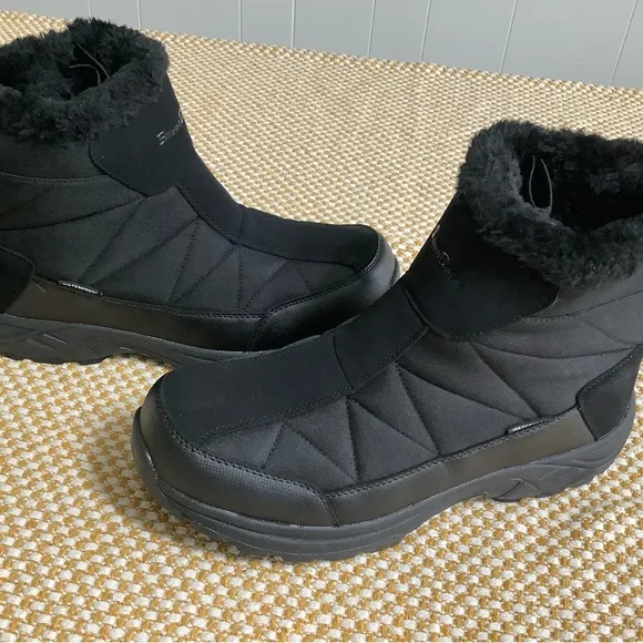 SILENTCARE Men's Snow Boots, Waterproof , Anti-Slip Lightweight Ankle . Sz 11.5