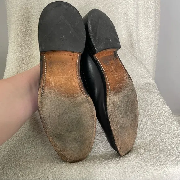 Size 11 D Allen Edmonds Black Fairfax Wholecut Oxfords
