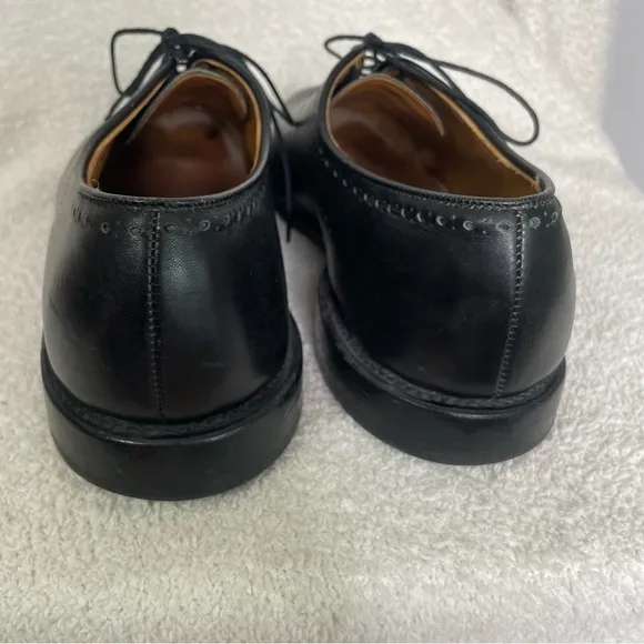 Size 11 D Allen Edmonds Black Fairfax Wholecut Oxfords
