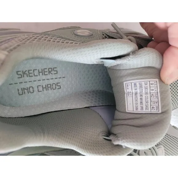 Size 9 Women’s Skechers Uno Chaos Sage Athletic Sneakers  SAGE
