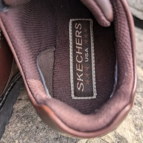 Skechers 90s Y2K Leather Chunky Heel Lug Sole Lace-up Oxford Vintage Shoes
