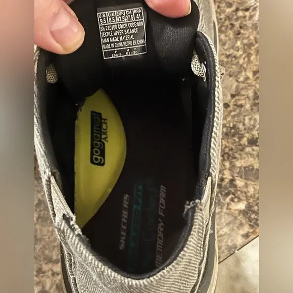 Skechers Canvas Memory Foam Sneakers