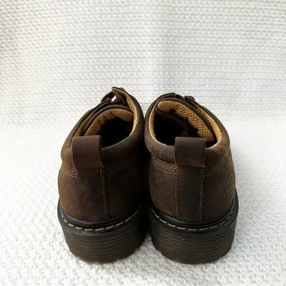 Skechers Classic Vintage Y2K Brown Nubuck Leather Lug Sole Lace Up Oxfords 8