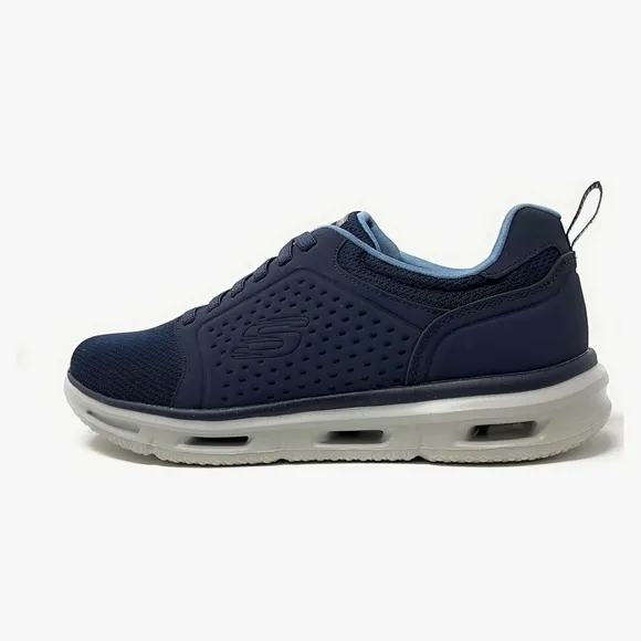 Skechers Glide-Lite Men's Classic Shoes Fit With Memory Foam (Navy, Medium 9)