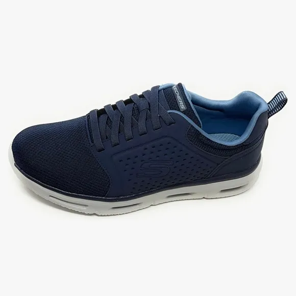 Skechers Glide-Lite Men's Classic Shoes Fit With Memory Foam (Navy, Medium 9)