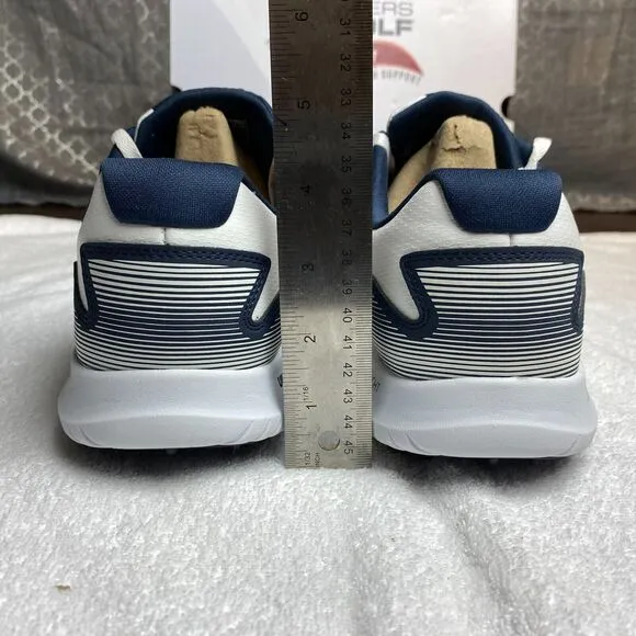 Skechers Go Golf Max 2 Golf Shoes Mens 8.5 White Navy Waterproof NIB