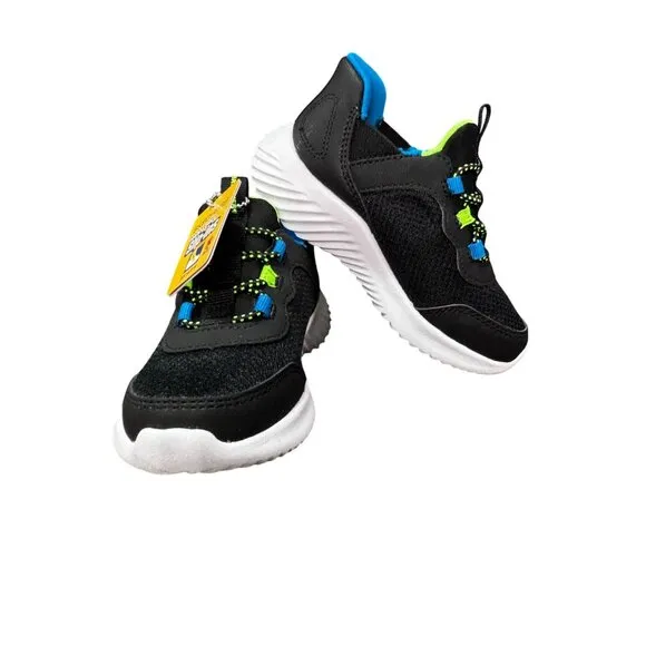 Skechers Kids Slip-Ins Hands-Free Sneakers Black/Blue Size 1 Comfortable