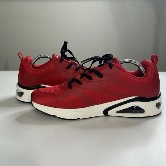 Skechers Tres Air Men's Size 12 Memory Foam Red Athletic Comfort Shoes