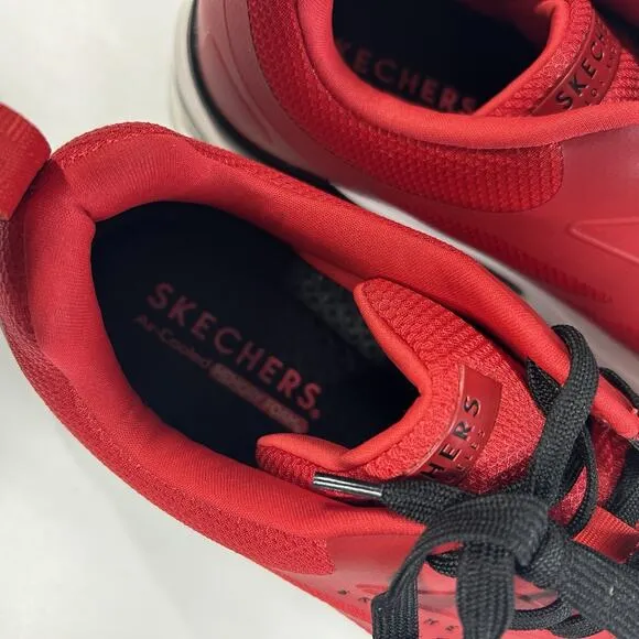 Skechers Tres Air Men's Size 12 Memory Foam Red Athletic Comfort Shoes