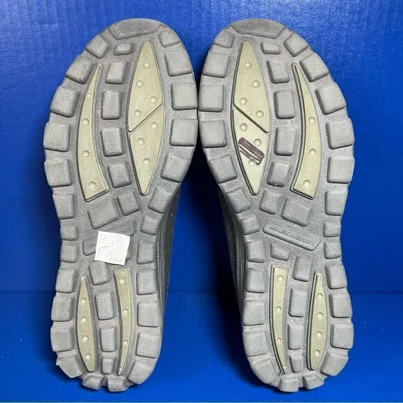 Sketchers Mens Superior Relaxed Fit Canvas Grey Slip On Loafers10.5