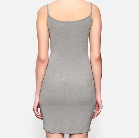 SKIMS SOFT LOUNGESLIP DRESS NWOT XS Heather Gray