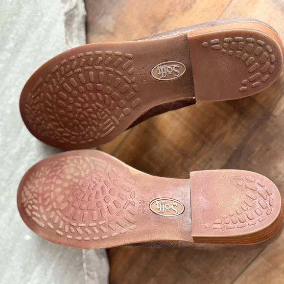 Sofft Women’s Size 6.5 Napoli Bronze Leather Loafer Slip On Shoe