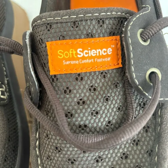SoftScience The Fin 2.0 Men's Fishing Boating Shoes Brown Tan Lightweight Size 7
