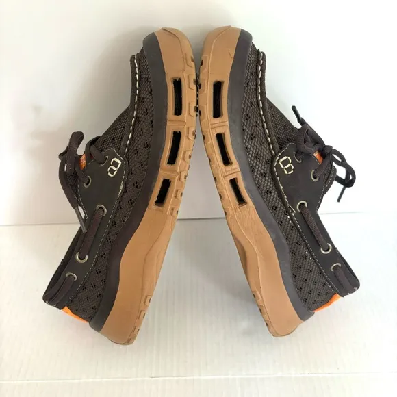 SoftScience The Fin 2.0 Men's Fishing Boating Shoes Brown Tan Lightweight Size 7