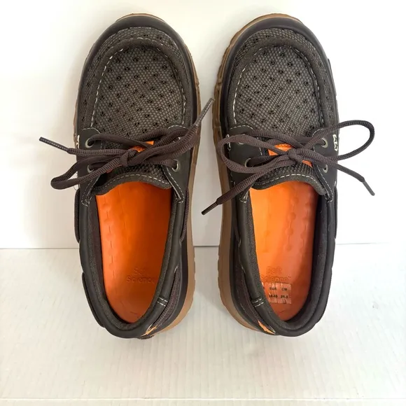 SoftScience The Fin 2.0 Men's Fishing Boating Shoes Brown Tan Lightweight Size 7