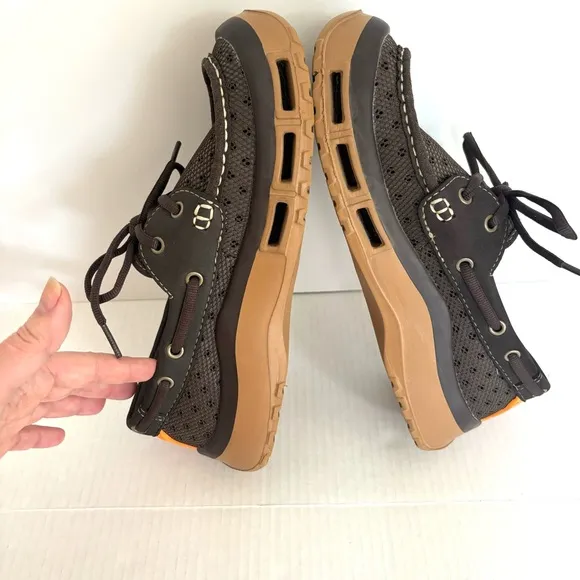 SoftScience The Fin 2.0 Men's Fishing Boating Shoes Brown Tan Lightweight Size 7