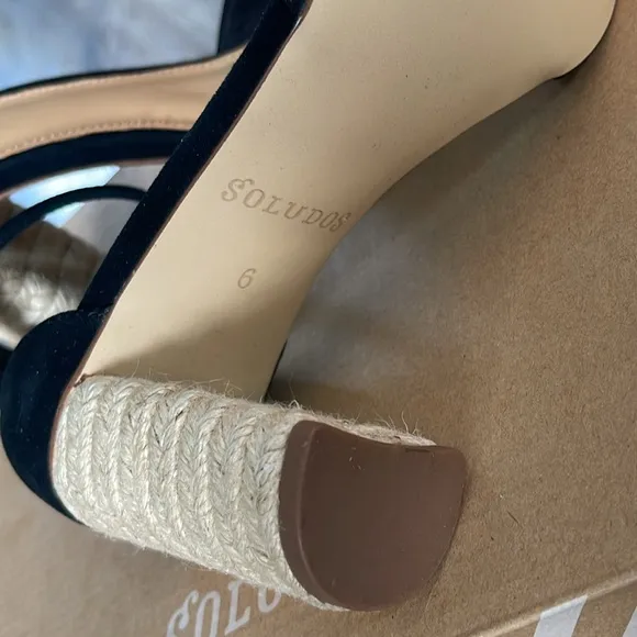 Soludos Tall Capris Leather/Suede Heels Size 6