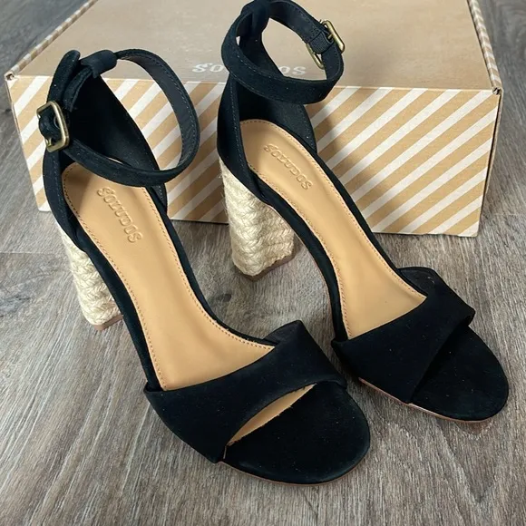 Soludos Tall Capris Leather/Suede Heels Size 6